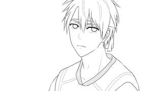 Kuroko Tetsuya line art🏀