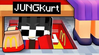 JUNGKurt Builds a Secret MCDonald in Minecraft!