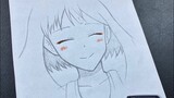 Easy anime drawing | how to draw cute anime girl step-by-step