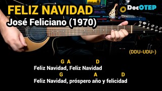 Feliz Navidad - José Feliciano (1970) Easy Guitar Chords Tutorial with Lyrics