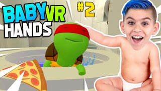 I FLUSHED MY BEST FRIEND DOWN THE TOILET! Baby Hands VR #2