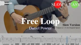 Free Loop - Daniel Powter | Fingerstyle Guitar TAB (+ Slow & Easy)
