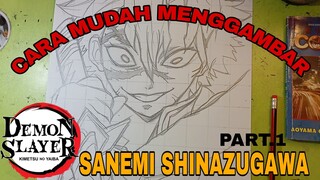 cara mudah menggambar anime demon slayer part.1 sketsa