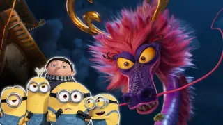 Young Gru And His Minions Battle Transformed Giant Animal Monsters To Recover The Magical Stone