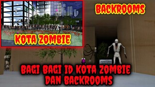 BAGI BAGI ID KOTA ZOMBIE DAN BACKROOMS - SAKURA SCHOOL SIMULATOR