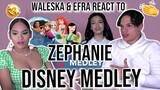Waleska & Efra react to ZEPHANIE - DISNEY MEDLEY💕 |REACTION
