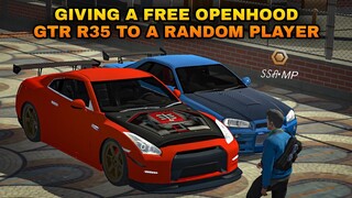 Giving a free Openhood Nissan GTR R35 to a random CPM player | Car Parking Multiplayer