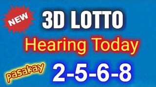 3D LOTTO | SWERTRES HEARING TODAY | JANUARY 2 - 3 2020