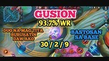 Gusion 93.7% Wr | Bubuhatin Daw Ako Ng Kakampi ko