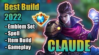 CLAUDE BEST BUILD 2022 | TOP 1 GLOBAL CLAUDE BUILD | CLAUDE - MOBILE LEGENDS | MLBB