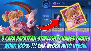 CARA DAPATKAN SKIN STARLIGHT CHANGE - STRAWBERRY PARFAIT GRATIS 100% WORK | MOBILE LEGENDS BANG BANG