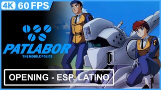 Patlabor - The Mobile Police Opening |Español Latino| [4K 60FPS AI Remastered]