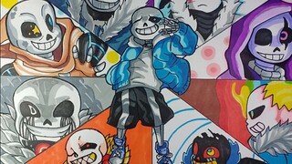 How To Draw The Most Beautiful Sans Au Vẽ Các Sans Siêu Đẹp