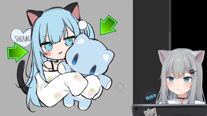 การโจมตีด้วยเสียงกะทันหัน ~ ความสัมพันธ์ระหว่างแมว Yu Shizuku กับตุ๊กตาสีน้ำเงินของ Amagi Neko คืออะ
