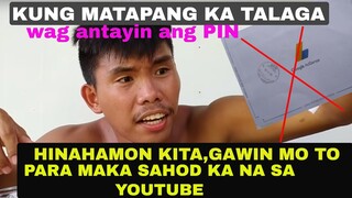 HAMON KO KAY BOY TAPANG KUNG KAYA MO GAWIN TO,MAKAKASAHOD KA NG MAAGA SA YOUTUBE