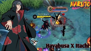 Review Skin Hayabusa - Uchiha Itachi🦇, INI SKIN KEREN BANGET!!!🔥 - Mobile Legends