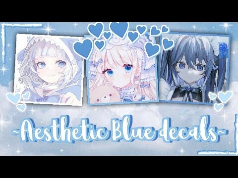 Aesthetic Blue Anime icon decals / decal ids | For your Royale high journal, Bloxburg, Etc. ♡(ӦｖӦ｡)
