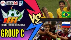 FIFA 14: FFI World Cup 2023 | Brazil VS Russia (Group C)