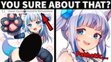 Vtuber: "It's SICKENING That Anyone Would Think Gura Supports Lewd Artwork Of Her Model"...