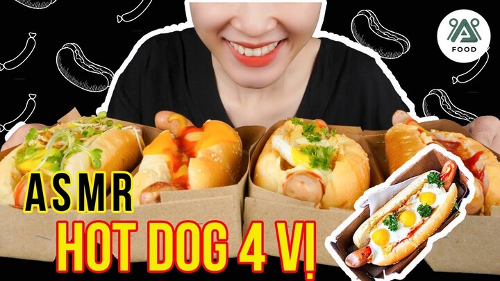 ASMR ĂN HOT DOG TỪ VỊ SIÊU NGON PAP | ĂN KHÔNG NÓI CHUYỆN*ÂM THANH ĂN |NO TALKING EATING SOUNDS FOOD