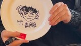 Gosho Aoyama menggambar tangan Conan secara langsung!