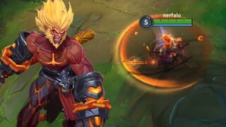 Wild Rift: Volcanic Wukong Skin Gameplay