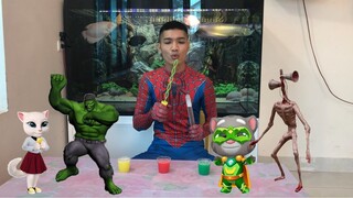 Người Nhện - Mèo Tom - Qủy Đầu Loa- Hulk  Ngoài Đời Thực