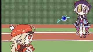 [Genshin Impact Small Animation] おてんば Wild Ball Girl - Mond VS Liyue