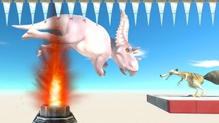 Jet Turbine With 5 Obstacles - Animal Revolt Battle Simulator