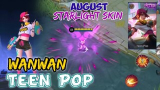 AUGUST STARLIGHT WANWAN TEEN POP | MOBILE LEGENDS