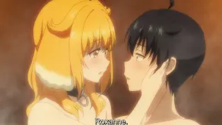 Roxanne Takes a Bath With Michio - Isekai Meikyuu de Harem wo Episode 9