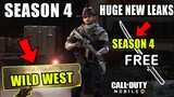 Season 4 New Theme *WILD WEST* + *FREE* Katana & New Animation | cod mobile leaks | Season 4 CODM