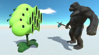 Peashooter vs King Kong - Animal Revolt Battle Simulator