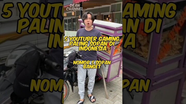 5 Youtuber Gaming Paling Sopan di Indonesia (Nomor 5 sopan banget) #shorts