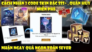 Liên Quân Phát 3 Code Nhận Quân Huy, Skin Bậc Sss+ Mới Ra Mắt Miễn Phí Toàn Sever Từ Sự Kiện AOV Day