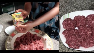 HOW TO MAKE BURGER PATTIES RECIPE. (Pwede na pang DIY) ❤️