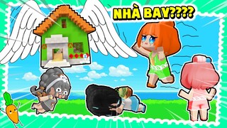 NOOB KAMUI HOẢNG SỢ KHI NHÀ BIẾT BAY PHẢI PARKOUR TÌM NHÀ TRONG MINI WORLD CÙNG HỘI CHỊ EM HERO TEAM