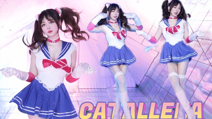 Is it really so elastic? Double ponytails duang❤ Orange caramel-Catallena cover dance Come and open 