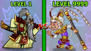 YASUO TỐI THƯỢNG LV100 1 CHÉM LÀ BAY MÀU VS NGỘ KO Tower Conquest - TOP GAME ANDROID IOS THÀNH EJ