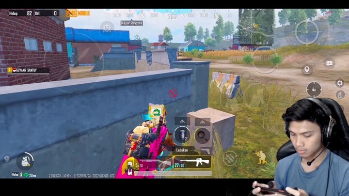 SHOTGUN NIH BOS 1 LAWAN 4 SANTUY - PUBG MOBILE