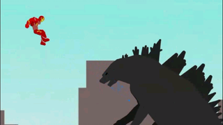 Ironman vs Godzilla PARODI STICKMAN