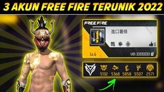 3 AKUN FREE FIRE TERUNIK DI TAHUN 2022 - Free Fire Indonesia