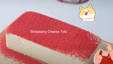Making the Popular Dessert Strawberry Cheese Beancurd