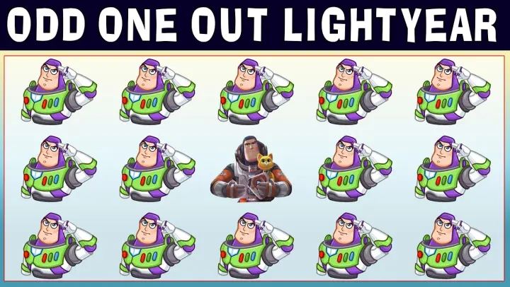 Odd Ones Out Lightyear Movie Quiz #161 | Spot the difference Lightyear