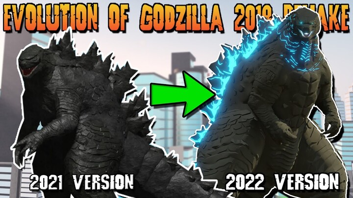 EVOLUTION OF GODZILLA 2019 REMODEL IN KAIJU UNIVERSE! | Kaiju Universe