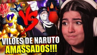 Vilões de Naruto VS. Vilões de Dragon Ball | Combate de Rimas (Prod. Tander) [REACT]