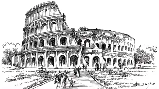 The sketch of the Colosseum is very comfortable from start to finish