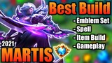 MARTIS BEST BUILD 2021 | TOP 1 GLOBAL MARTIS BUILD | MARTIS - MOBILE LEGENDS | MLBB