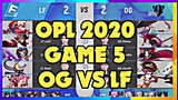 OPL 2020 | Game 5: OG vs LF - MOUBA xuất hiện liệu có đem lại chiến thắng ??? Onmyoji Arena