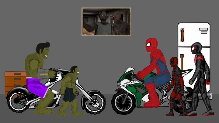 Spiderman Miles Morales, Deadpool, Hulk, Funny Animation - Drawing Cartoon 2